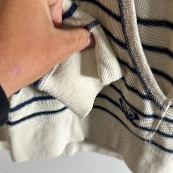 Roxy  Breath Ivory Striped Hoodie Sweater​​ - Picture 6 of 7